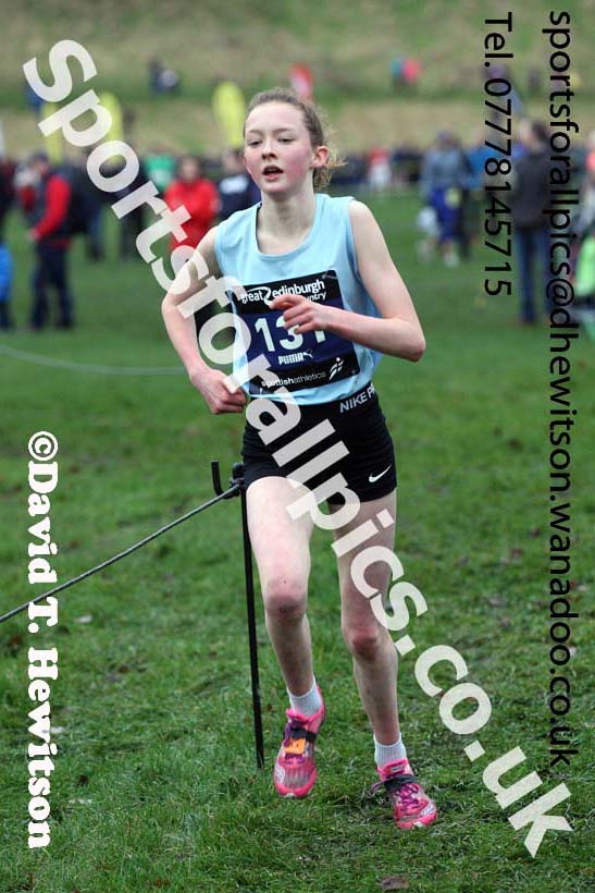 Girls under-15 Inter-District, 2017 Great Edinburgh Cross Country. Photo: David T. Hewitson/Sports for All PIcs